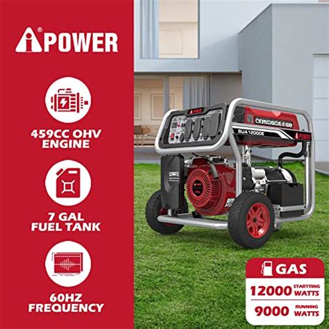 A Ipower Sua12000e 12000 Watt Portable Generator Heavy Duty Gas Powered