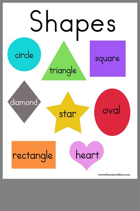 Pin By Adi Ben Shloosh On Montessori Shapes Preschool Printables