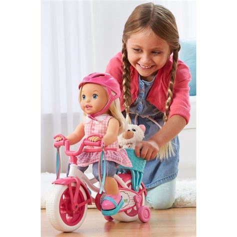 Little Mommy Learn To Ride Doll Indoor Girls Fun Rooms Learning Pretend