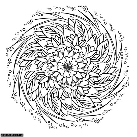 Seit jahren schlummern unzählige mandala vorlagen auf meinem computer. Mandala in Blumen-Form: Viel Spaß beim Ausmalen! ⋆ ...