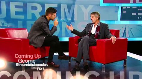 jeremy irons on george stroumboulopoulos tonight extended interview youtube
