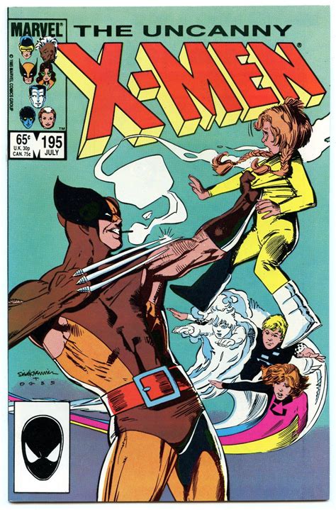 X Men 195 Jul 1985 Nm 9 2 Marvel Comics Covers Comic Book Covers Comics