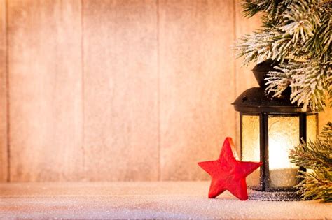 Premium Photo Lantern Christmas Light Christmas Decor And Scene