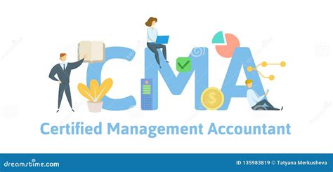 Cma Certified Management Accountant Concept With Keywords Letters
