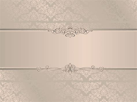Elegant Wedding Invitation Backgrounds Beige Border And Frames Design