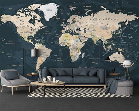 World Dma Mural 8 Sheet Wallpaper Map Buy Giant World Wall Map Porn