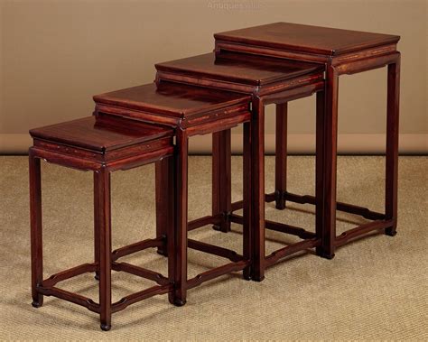Chinese Rosewood Nest Of Four Tables C1920 Antiques Atlas