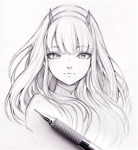 Zero Two From Darling In The Franxx By Ladowska On Deviantart Dessin