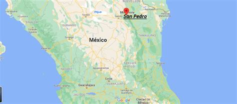 ¿dónde Está San Pedro Mexico Mapa San Pedro ¿dónde Está La Ciudad