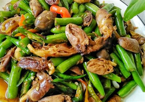 1 sdt garam untuk merebus. Resep mudah Tumis Buncis Jantung Ayam Praktis Enak - KataUcap