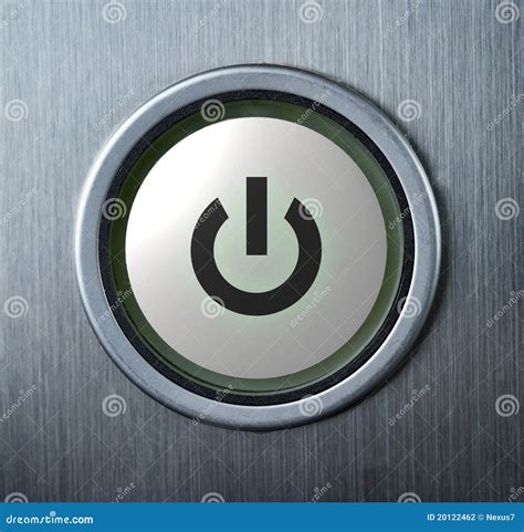Power Button Stock Photo Image Of Push Button Circle 20122462