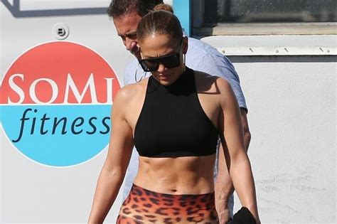 Jennifer Lopez Shows Off Impossibly Toned Abs After