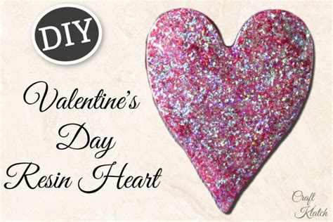Resin Heart Valentine Decor Diy Craft Klatch