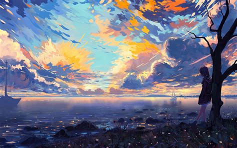 Hintergrundbilder Sonnenuntergang Meer Schiff Bäume Frau Wolken