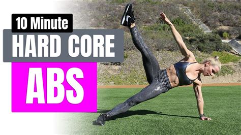 10 Minute Hard Core Abs No Equipment No Repeats Just A Shredded Core Youtube