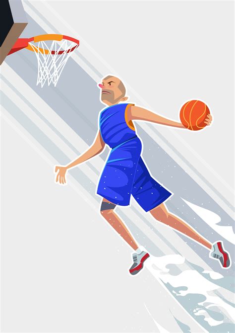 Exaggerated Basketball Player 181334 Vector Art At Vecteezy