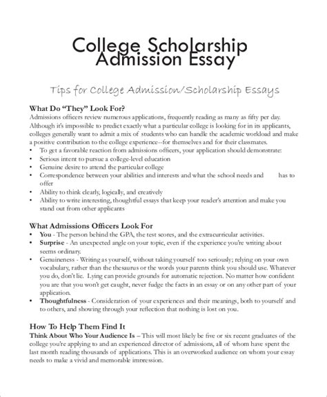 Free 7 College Essay Samples In Ms Word Pdf