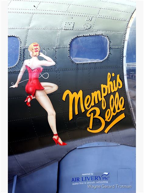 Memphis Belle Nose Art Canvas Print For Sale By Redmoondragon Redbubble