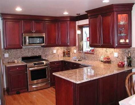 Red Cherry Wood Kitchen Cabinets A Timeless Choice For Any Home