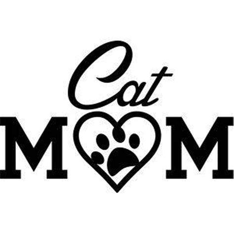 Cat Mom Paw Print Vinyl Car Decal Bumper Window Sticker Any Image 0