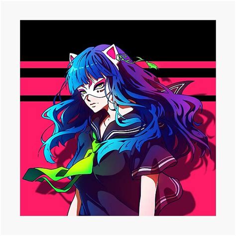 The Anime Girl In A Cat Mask Photographic Print For Sale By Angoart