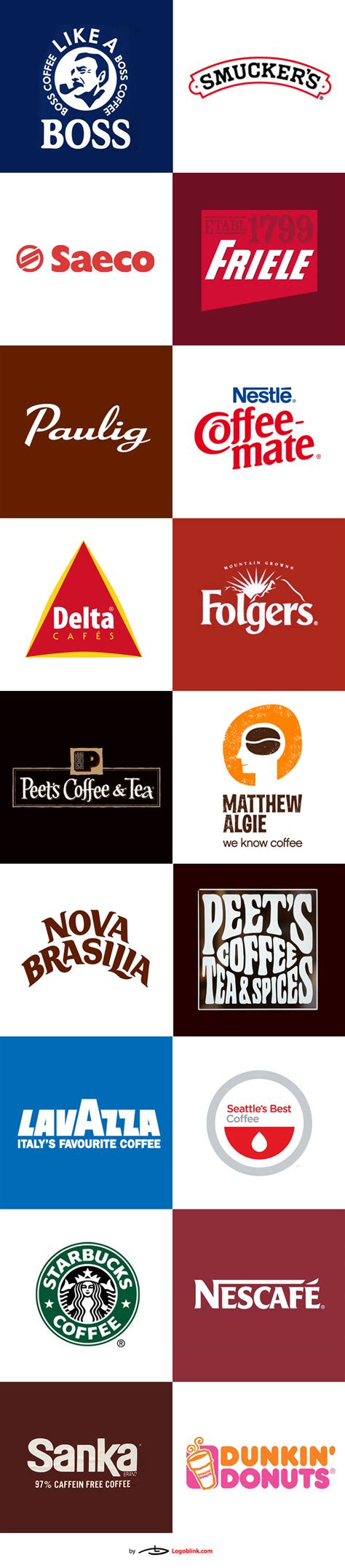 Coffee is the new trend of the. 36 Famous coffee logos from around the world. | Кофе