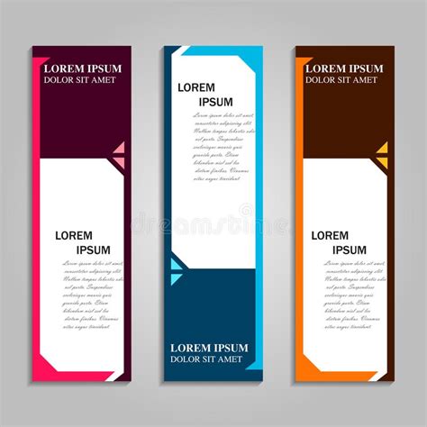 Vector Abstract Design Banner Template Stock Vector Illustration Of