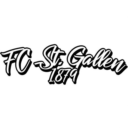 Choose free vectors, fonts and icons to design your own logo. Aufkleber mit Schriftzug FC St. Gallen 1879 günstig online ...