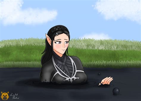 Zelda Sinking In Sticky Tar Commission By Lady Of Mud On Deviantart