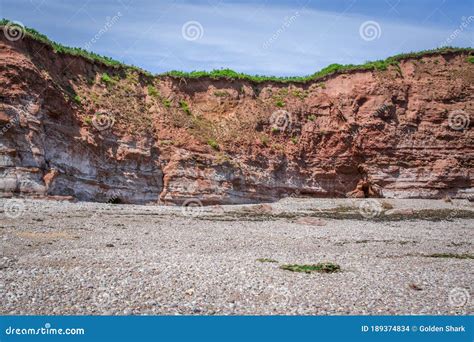 Budleigh Salterton Mother Off Cliff And Rock River Stock Photo Image Of Nautical Aquatic