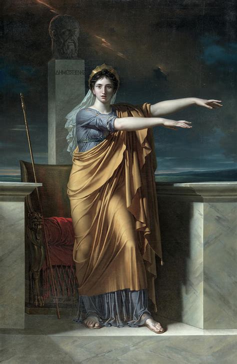 Polyhymnia Muse Of Eloquence 1800 Painting By Charles Meynier Fine
