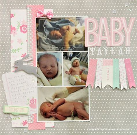 Baby Girl Scrapbook Layout Created By Scrappin 2littleprincesses