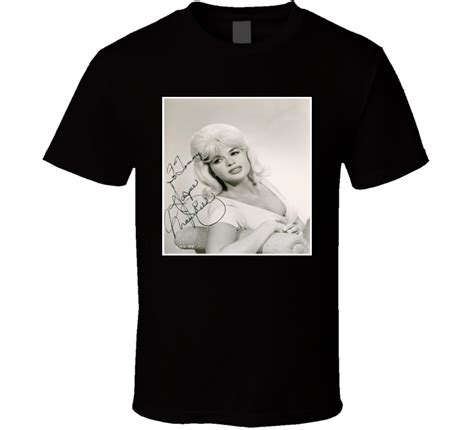Autographed Jayne Mansfield Sex Iconic Actress Famous Big Screen T Shirt