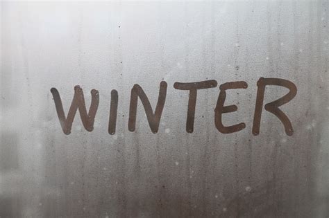 Word Winter Written On Glass Stock Photo Download Image Now Istock
