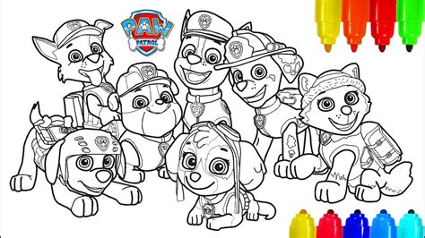 Paw Patrol Mighty Pups Free Colouring Pages