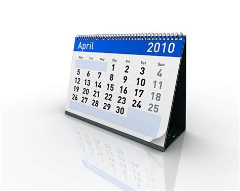 April Calendar 2010 Month Stock Photos Pictures And Royalty Free Images