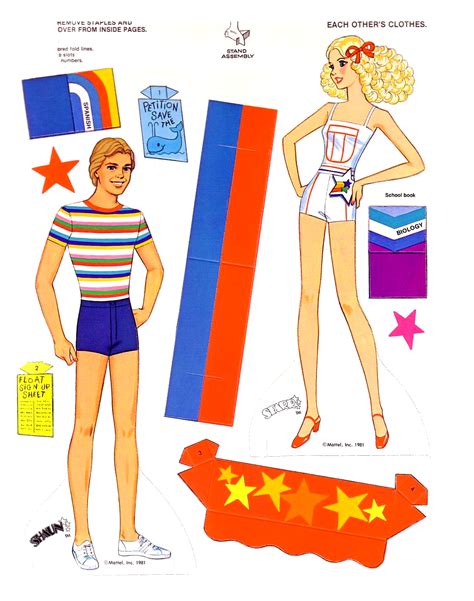 Pin By Annette Stanford On My Paper Doll Collection Barbie Paper
