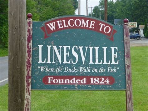 Linesville Pennsylvania Town Names State Signs Rv Parks