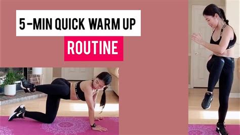 5 Minute Quick Warm Up Routine Before Workout Workout Routines At