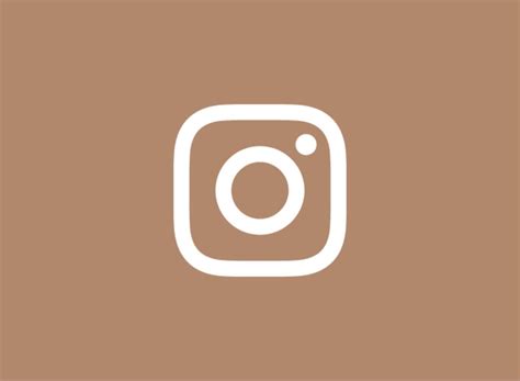 Instagram Icon Beige Icons Iphone Icon App Icon Design