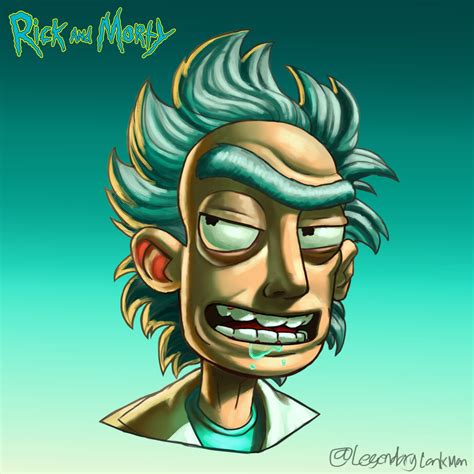 Artstation Rick Rick And Morty Character Bust