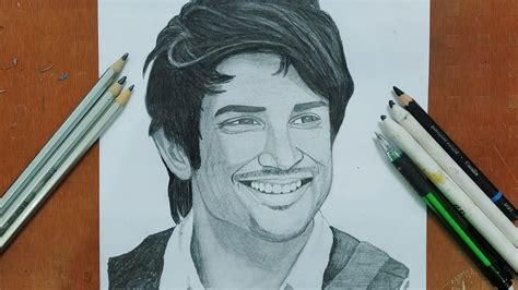 Sushant Singh Rajput Sketch Part 3 Youtube