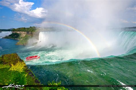 Hornblower Ferry Rainbow Niagara Falls On Canada Hdr Photography By