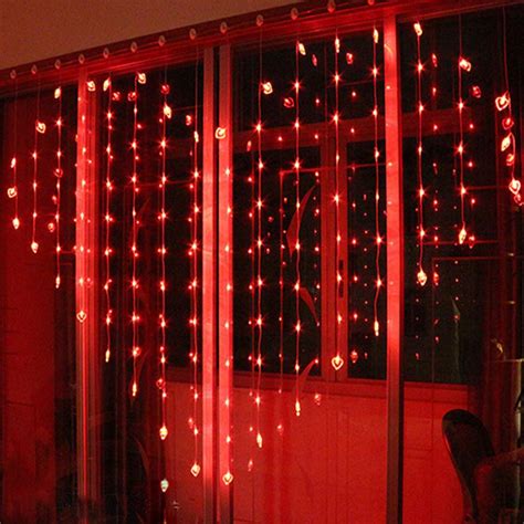 Osaladi Led Curtain Lights Heart Shaped Curtain Lights Waterfall Lights Curtain Lights For