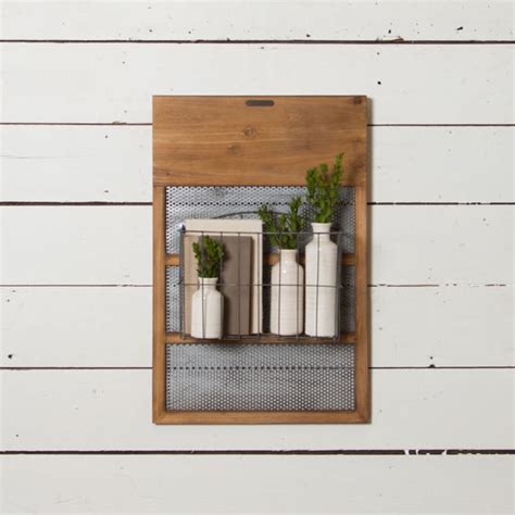 Wood And Metal Mounted Basket Magnolia Market Chip And Joanna Gaines