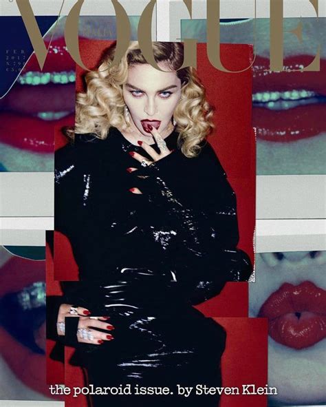 Madonna Covers Vogue Italia February 2017 Polaroid Issue Madonna