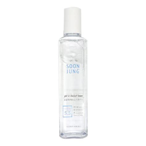 This toner uses 97% naturally the toner itself is very cooling and hydrating even though it feels like water. ETUDE HOUSE Soon Jung pH5.5 Relief Toner 180ml｜Etude house ...
