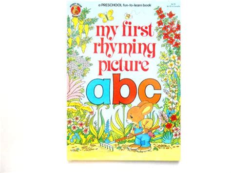 My First Rhyming Picture Abc A Vintage Childrens Etsy Rhyming