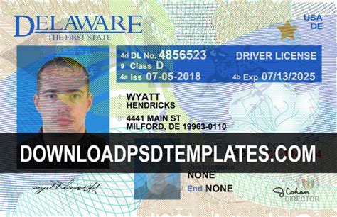 7 Beautiful Free Psd Templates Usa Driver License Mockup Cottonbud