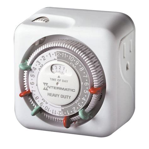 Intermatic 15 Amp Plug In Heavy Duty Lamp And Appliance Timer White